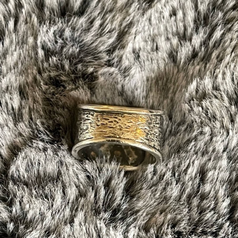 Ring Silpada Equestrian Horse Sample Demo Ring  Rare Sterling Silver Etched Band - Picture 4 of 5
